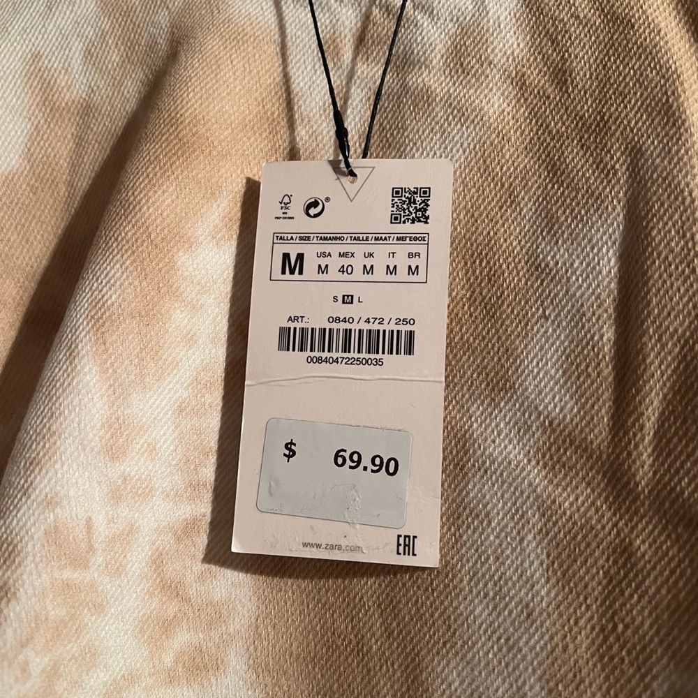 NEW WITH TAG | Men’s Zara Tie Dye Sweater - Size Medium - Picture 3 of 6